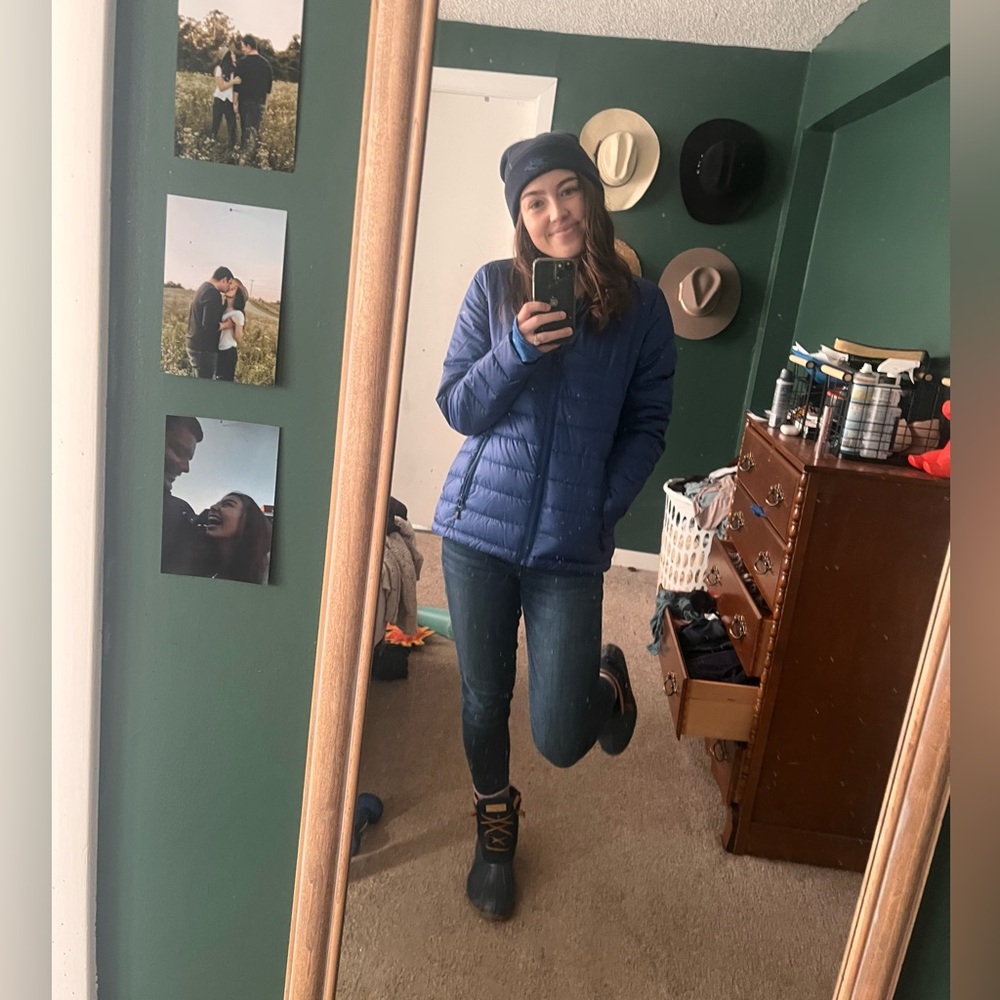 Eddie Bauer Blue Puffer Jacket